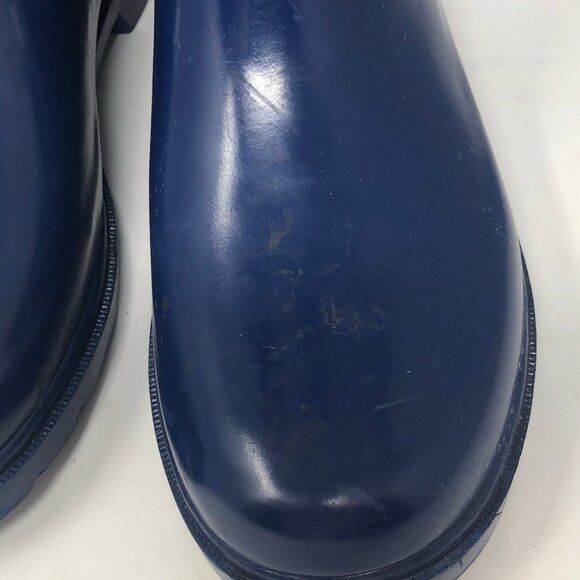 Chooka Navy Posh Solid Tall Rubber Rain Boots 6 - Picture 4 of 8